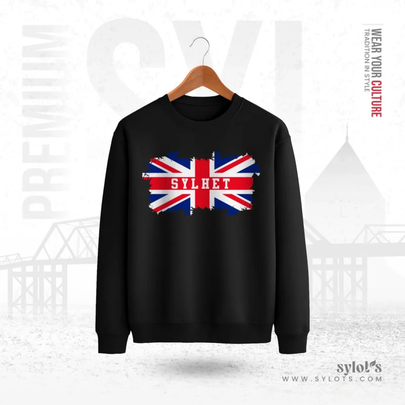UK Flag ~ Sylhet ~ United Kingdom | Premium Men Sweatshirt - Image 1