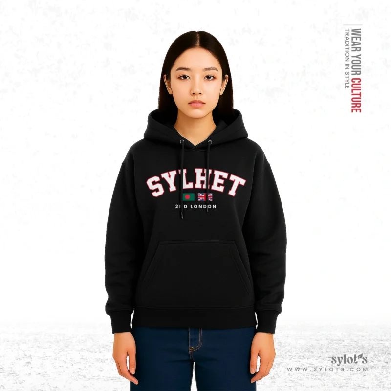 The Second London | Personalized Premium Women Black Hoodie - Image 2