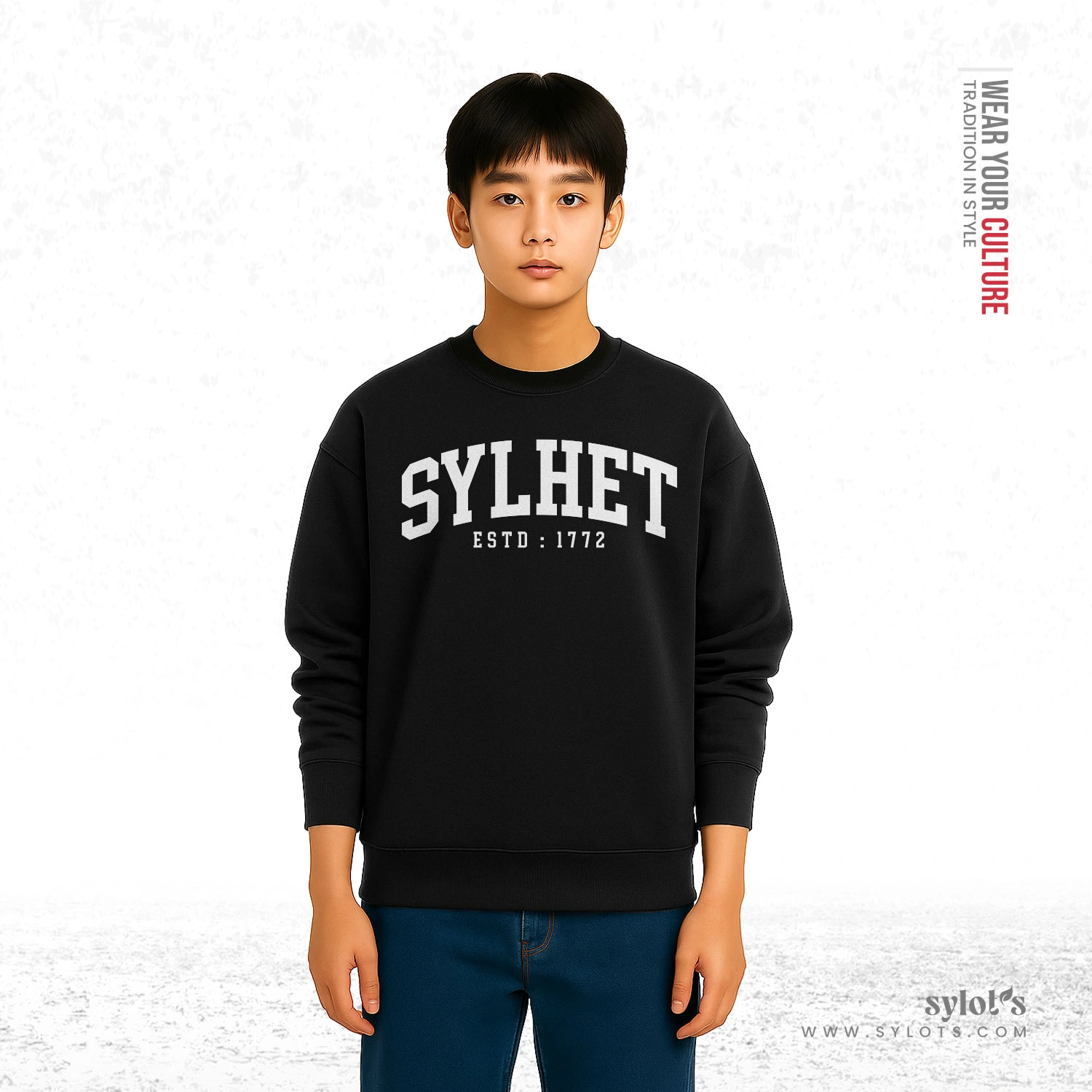 2 (10) Sylhet ESTD 1772 | Premium Men Sweatshirt - Image 2