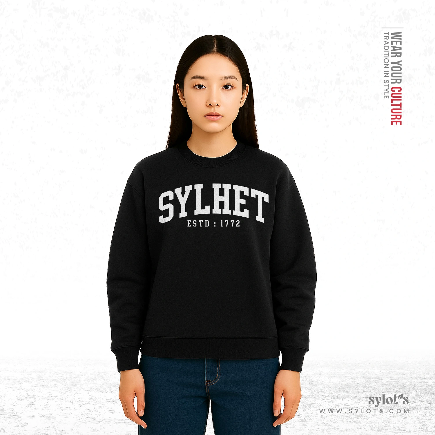 3 (11) Sylhet ESTD 1772 | Premium Women Sweatshirt - Image 2