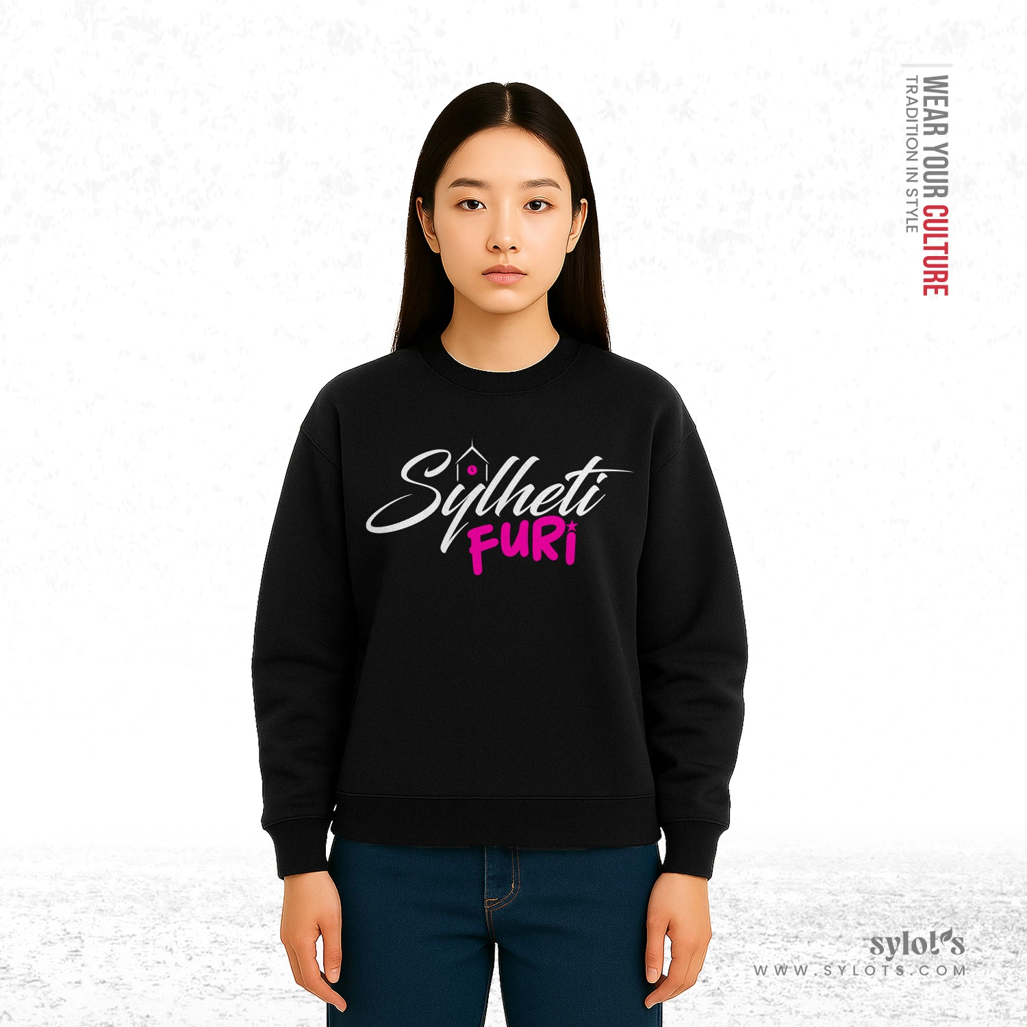 3 (15) Sylheti Furi | Premium Women Sweatshirt - Image 2