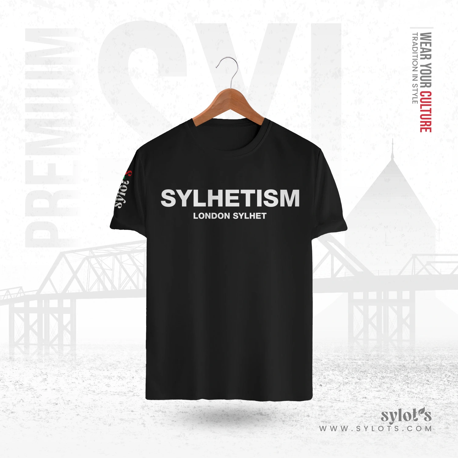 3 (7) Sylhetism ~ London Sylhet | Premium Gray T-shirt - Image 1