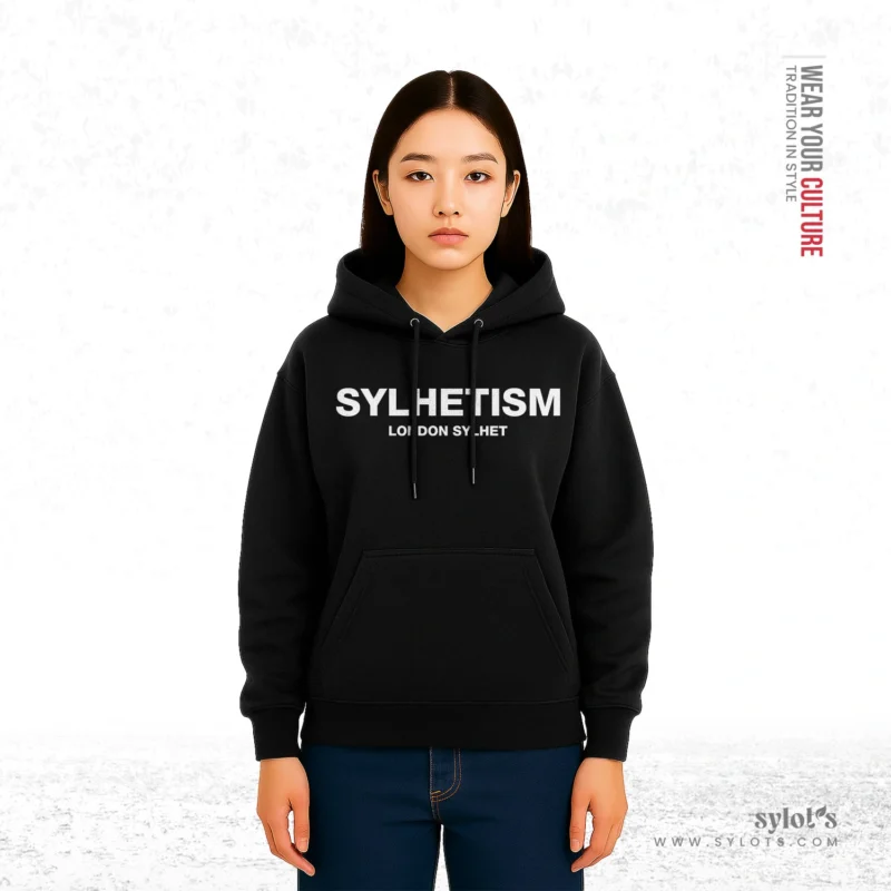 Sylhetism ~ London Sylhet | Personalized Premium Women Black Hoodie - Image 2