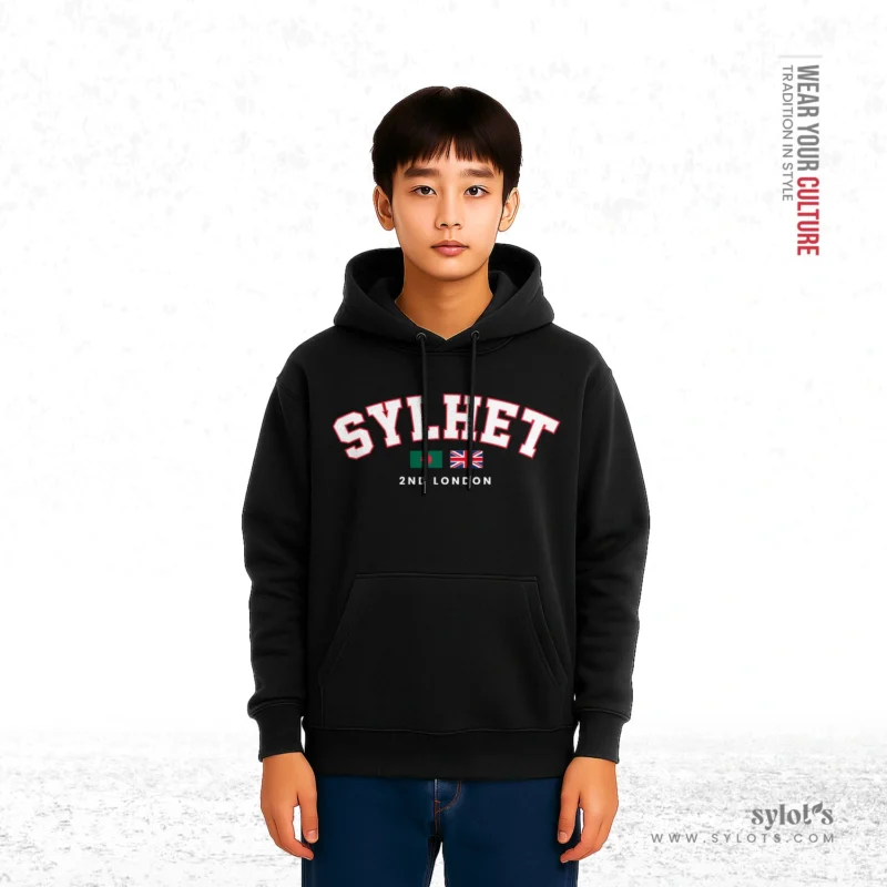The Second London | Premium Black Hoodie - Image 2