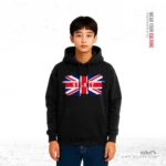UK Flag ~ Sylhet ~ United Kingdom | Premium Black Hoodie - Image 2