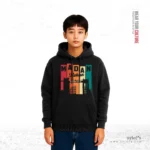 Madan Mohan College Sylhet | Premium Men Black Hoodie - Image 2