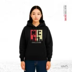 MC College Sylhet | Premium Women’s Black Hoodie - Image 2