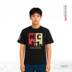 MC College Sylhet | Premium Black T-shirt - Image 2