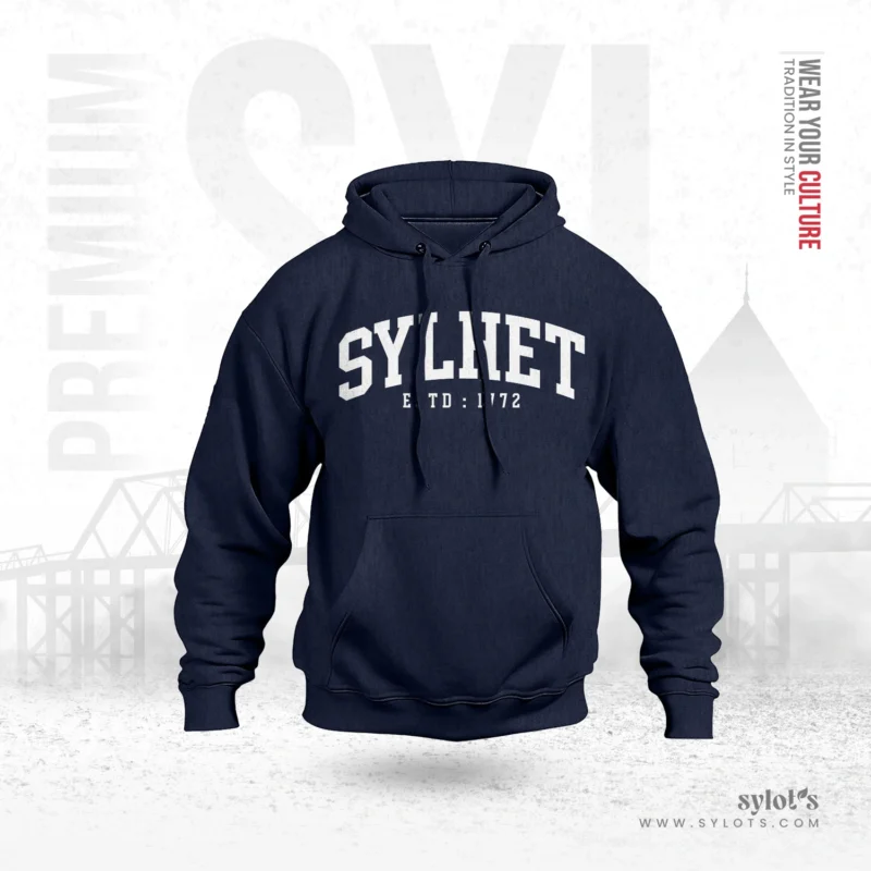 Sylhet ESTD 1772 | Premium Blue Hoodie - Image 1