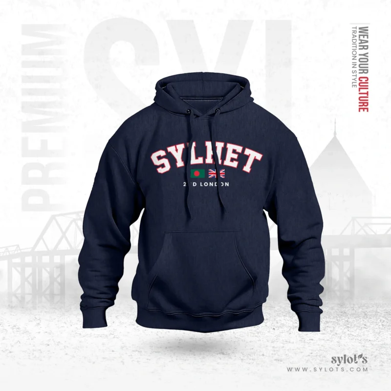 The Second London | Premium Blue Hoodie - Image 1