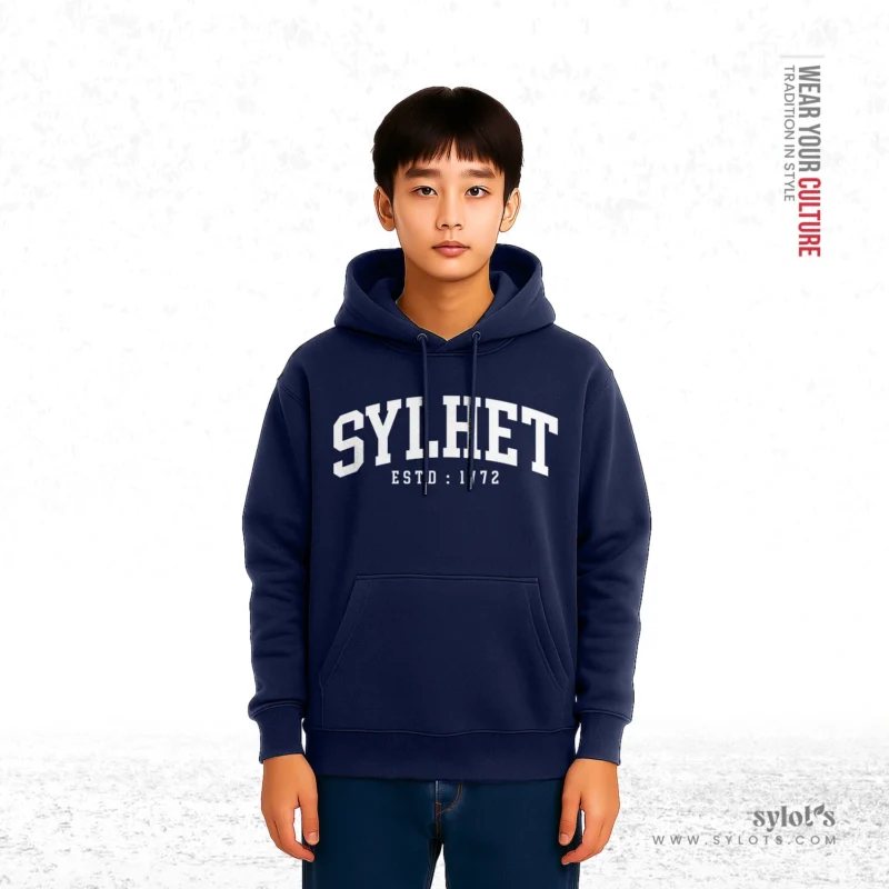 Sylhet ESTD 1772 | Premium Blue Hoodie - Image 2