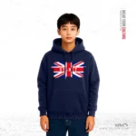 UK Flag ~ Sylhet ~ United Kingdom | Premium Blue Hoodie - Image 2