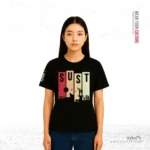 SUST (Shahjalal University) | Premium Women Black T-shirt - Image 2