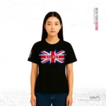 UK Flag ~ Sylhet ~ United Kingdom | Premium Women Black T-shirt - Image 2