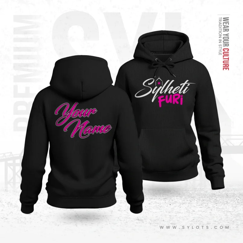 Sylheti Furi | Personalized Premium Women Black Hoodie - Image 1