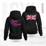 UK Flag ~ Sylhet ~ United Kingdom | Personalized Premium Women Black Hoodie