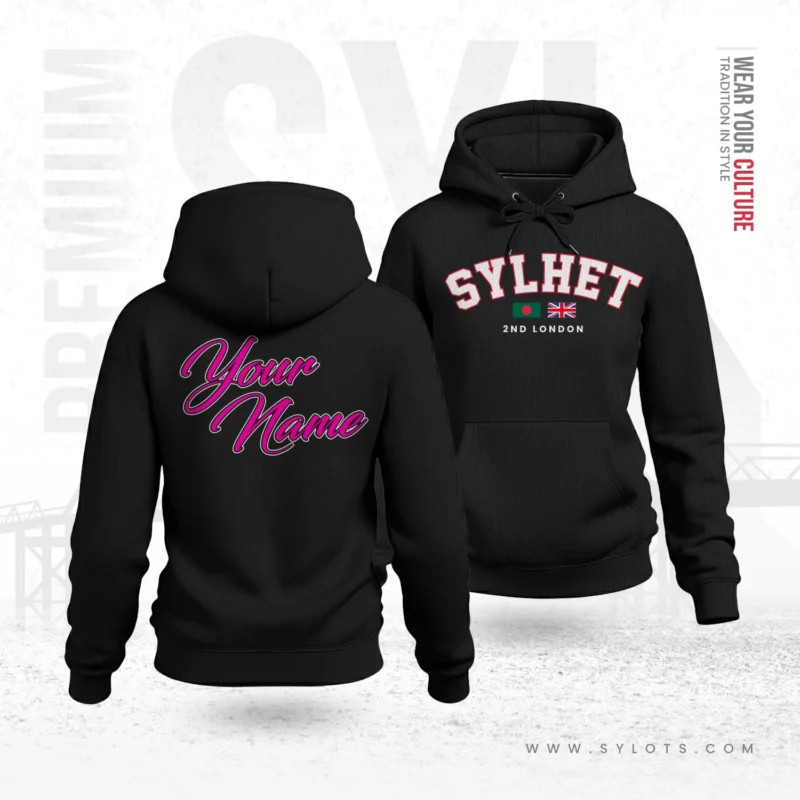 The Second London | Personalized Premium Women Black Hoodie - Image 1
