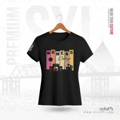 Sylhet Women’s College | Premium Women Black T-shirt